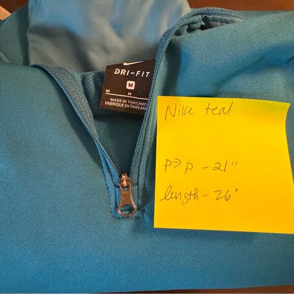 NIKE Dri-Fit Repel Academy Drill Hoodie 1/4 Zip Teal Color Men Size Medium - Picture 8 of 8